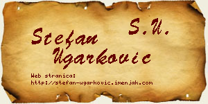 Stefan Ugarković vizit kartica